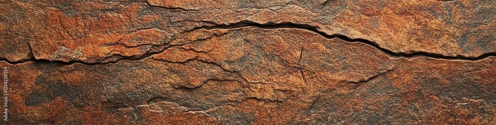 Red brown rock texture. Cracked mountain surface. Close-up. Stone background with space for design. Red brown rock texture. Cracked mountain surface. Close-up. Stone background with space for design.