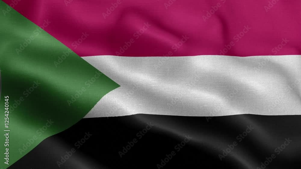 Sudan flag_Front Sudan flag_Front