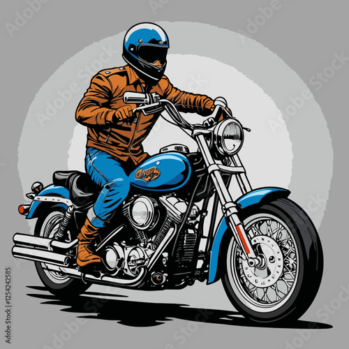 unique and cool motorcycle vector 