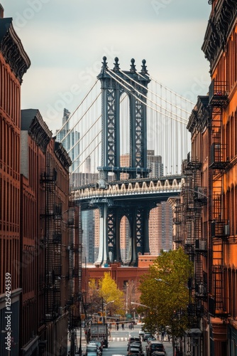 A stunning view of New York City, showcasing iconic landmarks and the bustling urban atmosphere.