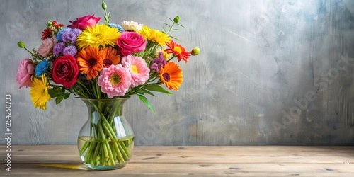 Wallpaper Mural Colorful arrangement of fresh flowers in a vase, arrangement, ,  arrangement,decorative, floral, arrangement Torontodigital.ca