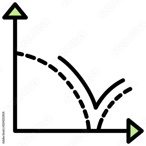 Quantum Phase Transition Outline Color Icon