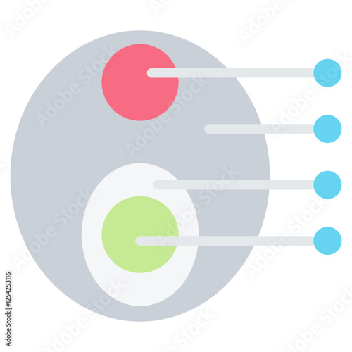 Quantum Complexity Theory Flat Icon