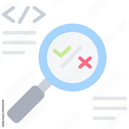 Quantum Error Correction Code Flat Icon