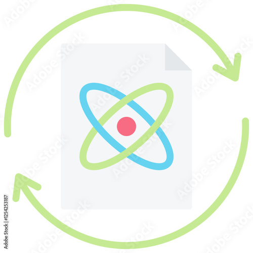 Information Process Flat Icon