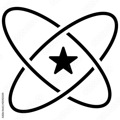 Quantum Supremacy Glyph Icon