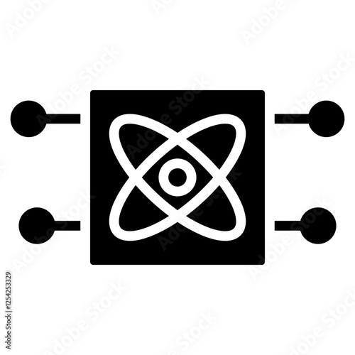 Quantum Parallelism Glyph Icon