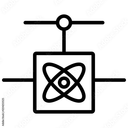 Quantum Gate Outline Icon
