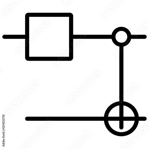 Bell State Outline Icon