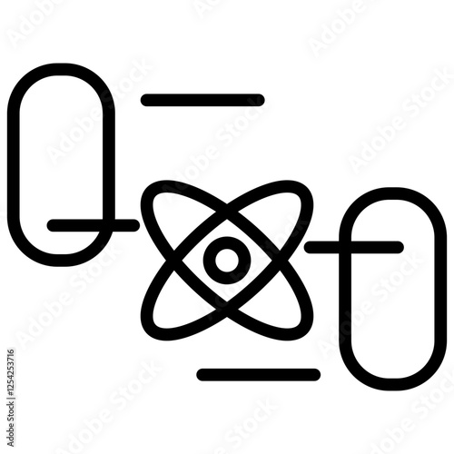 Quantum Teleportation Outline Icon