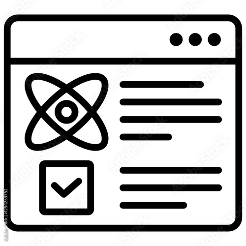 Quantum Register Outline Icon