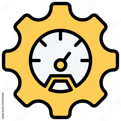 Speed Control Outline Color Icon