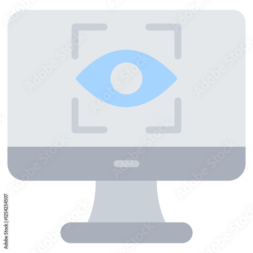 Computer Vision Flat Icon