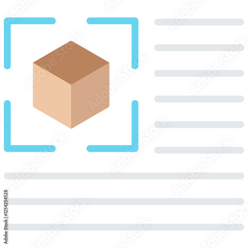Object Recognition Flat Icon