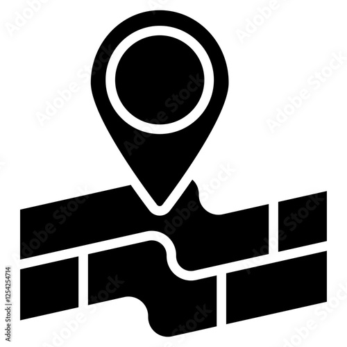 Gps Glyph Icon