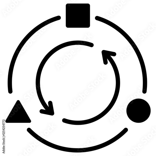 Adaptation Glyph Icon