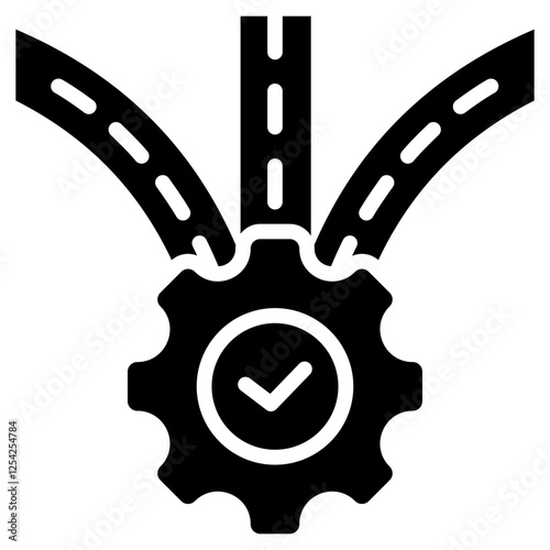 Decision Making Glyph Icon