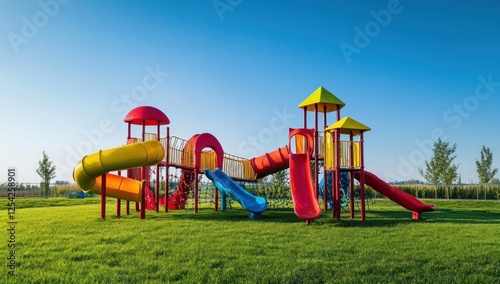 Wallpaper Mural Vibrant Playground on Sunny Day Torontodigital.ca