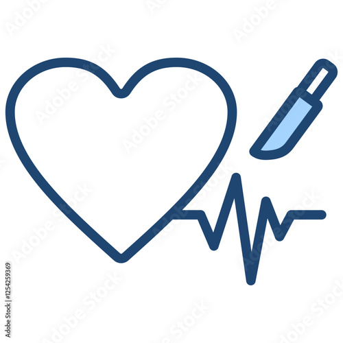 Bypass Surgery Blue Icon