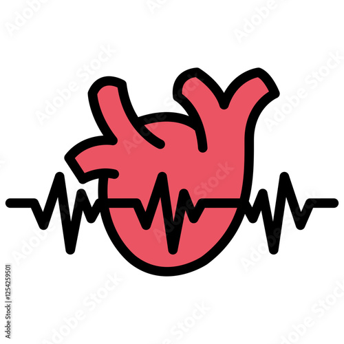 Arrhythmia Outline Color Icon