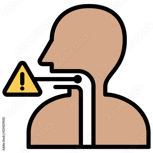 Angina Outline Color Icon