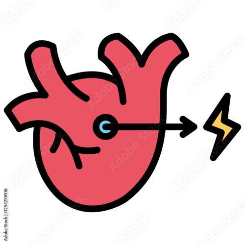 Infarction Outline Color Icon