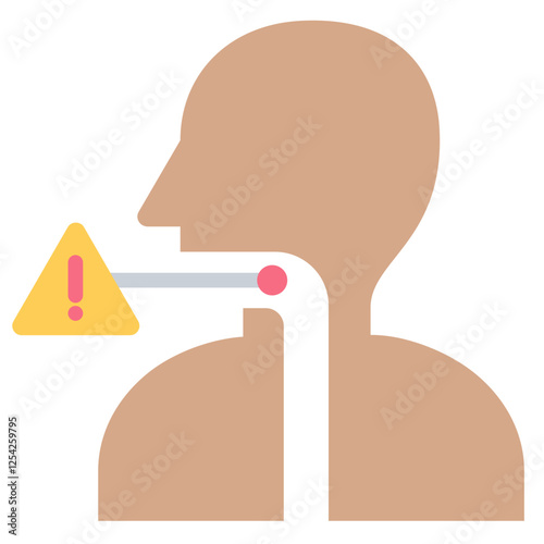 Angina Flat Icon
