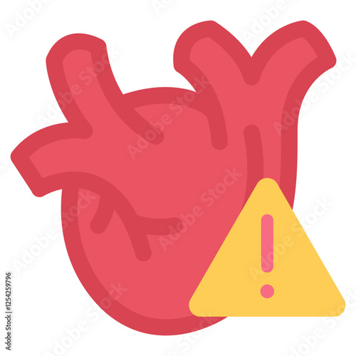 Cardiomyopathy Flat Icon