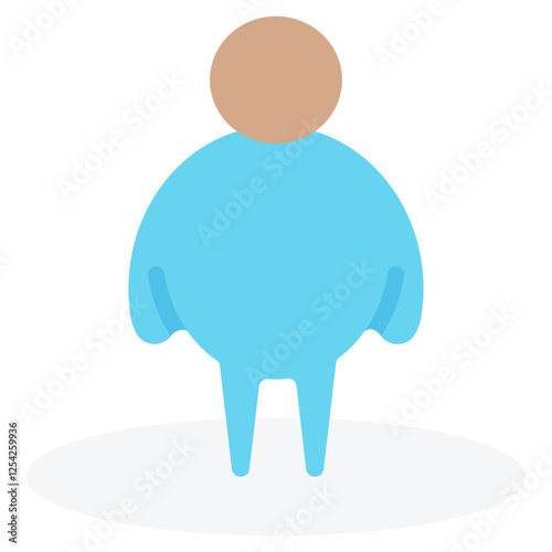 Obesity Flat Icon
