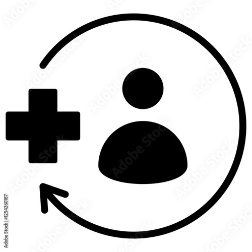 Rehabilitation Glyph Icon