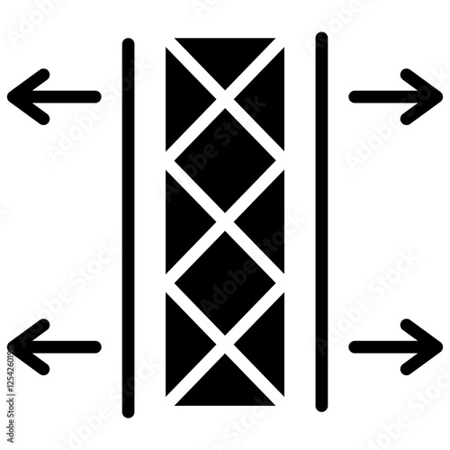 Stent Glyph Icon