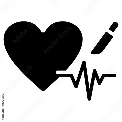 Bypass Surgery Glyph Icon