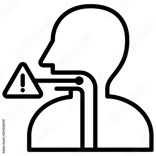 Angina Outline Icon