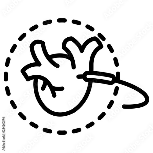 Cardiac Cauterization Outline Icon
