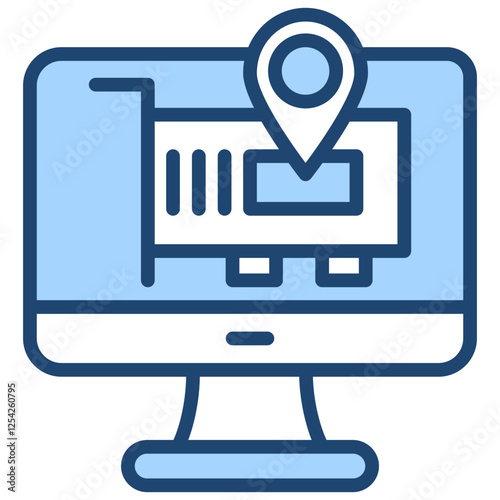 Mac Address Blue Icon