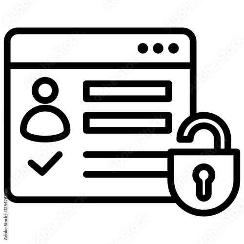 Authorization Outline Icon
