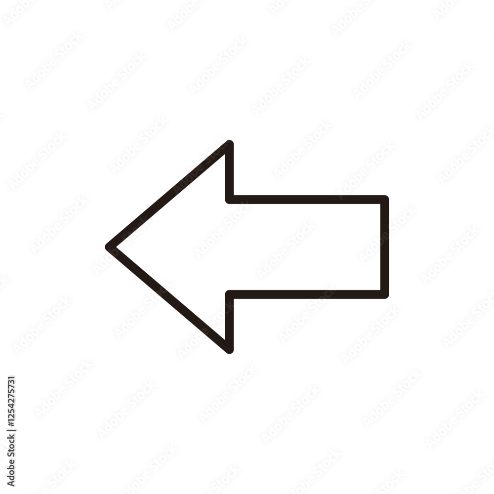 Arrow icon vector. Arrow sign and symbol for web design. Arrow icon vector. Arrow sign and symbol for web design.