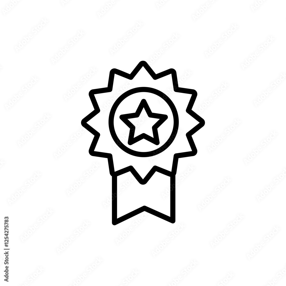 Badge icon vector. Awards icon vector. Achieve sign and symbols. Stamp Badge icon vector. Awards icon vector. Achieve sign and symbols. Stamp