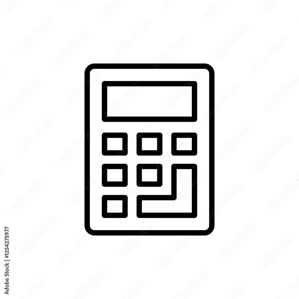 Calculator icon vector. Accounting calculator sign and symbol. Calculator icon vector. Accounting calculator sign and symbol.