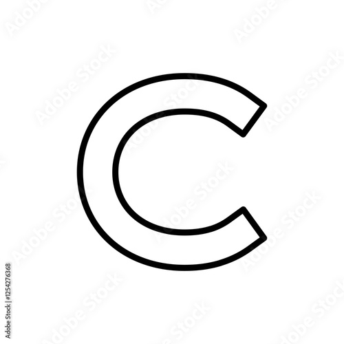 Copyright icon vector. copyright sign and symbol