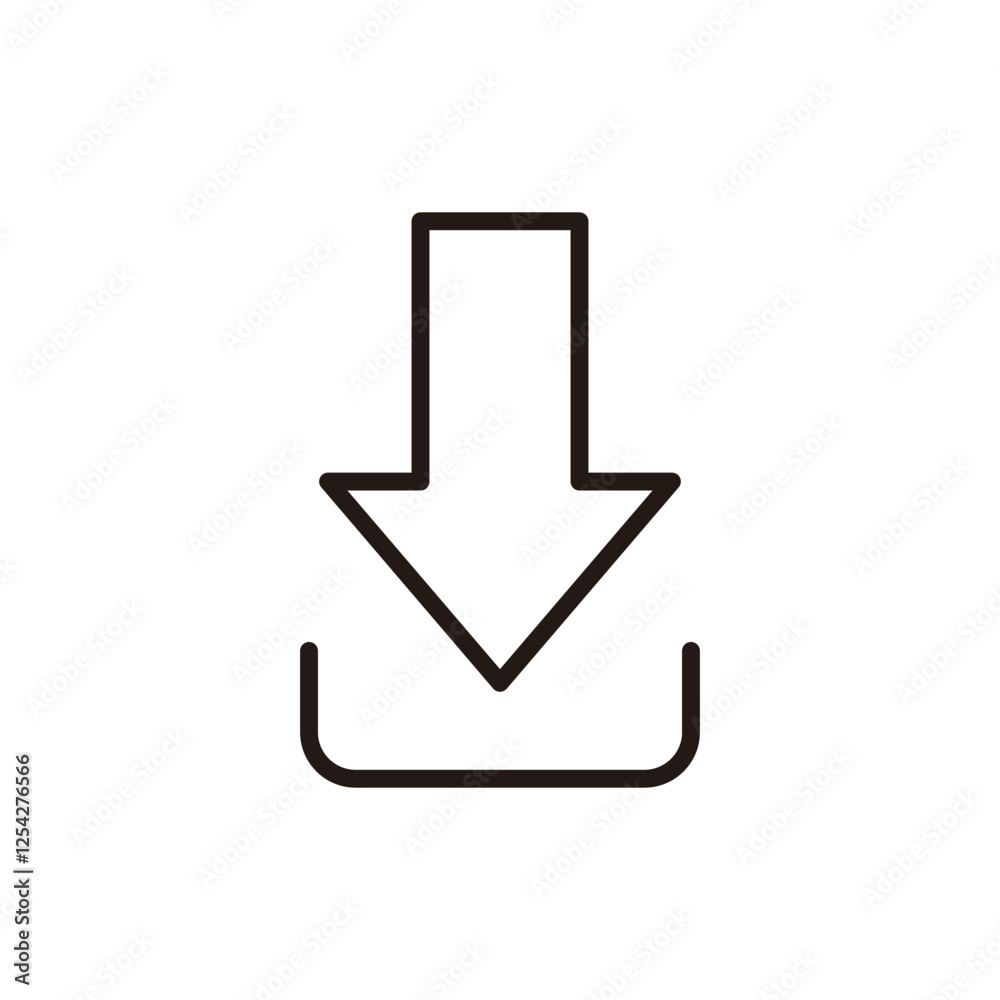 Download icon vector. Download sign and symbol Download icon vector. Download sign and symbol