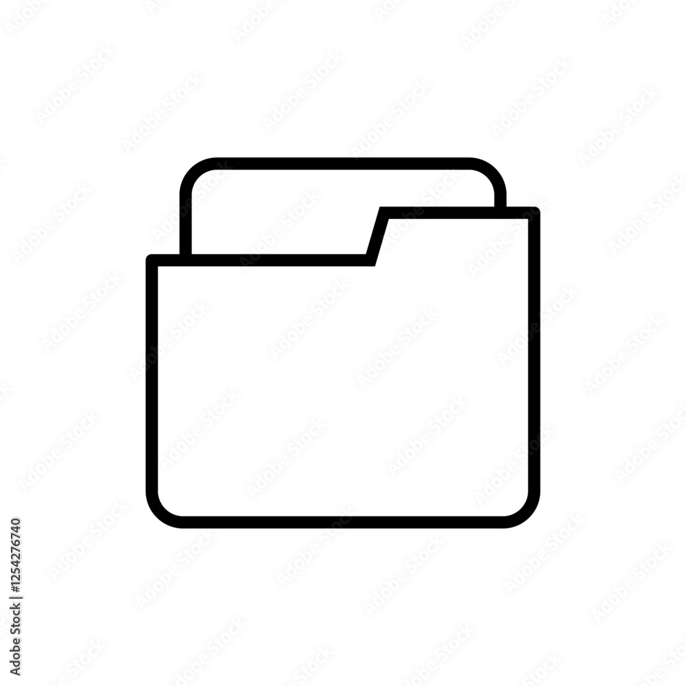 Folder icon vector. folder sign and symbol Folder icon vector. folder sign and symbol