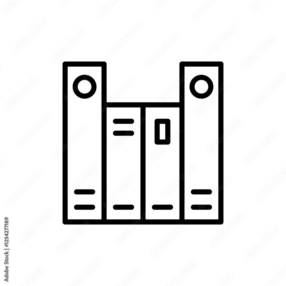 Library icon vector. education sign and symbol Library icon vector. education sign and symbol