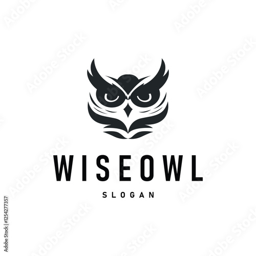 owl logo silhouette symbol design simple illustration night animal temple symbol