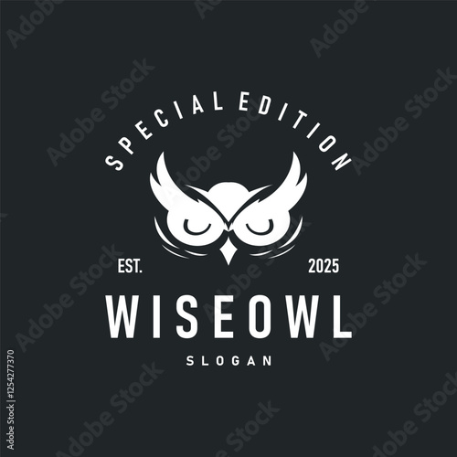 owl logo silhouette symbol design simple illustration night animal temple symbol