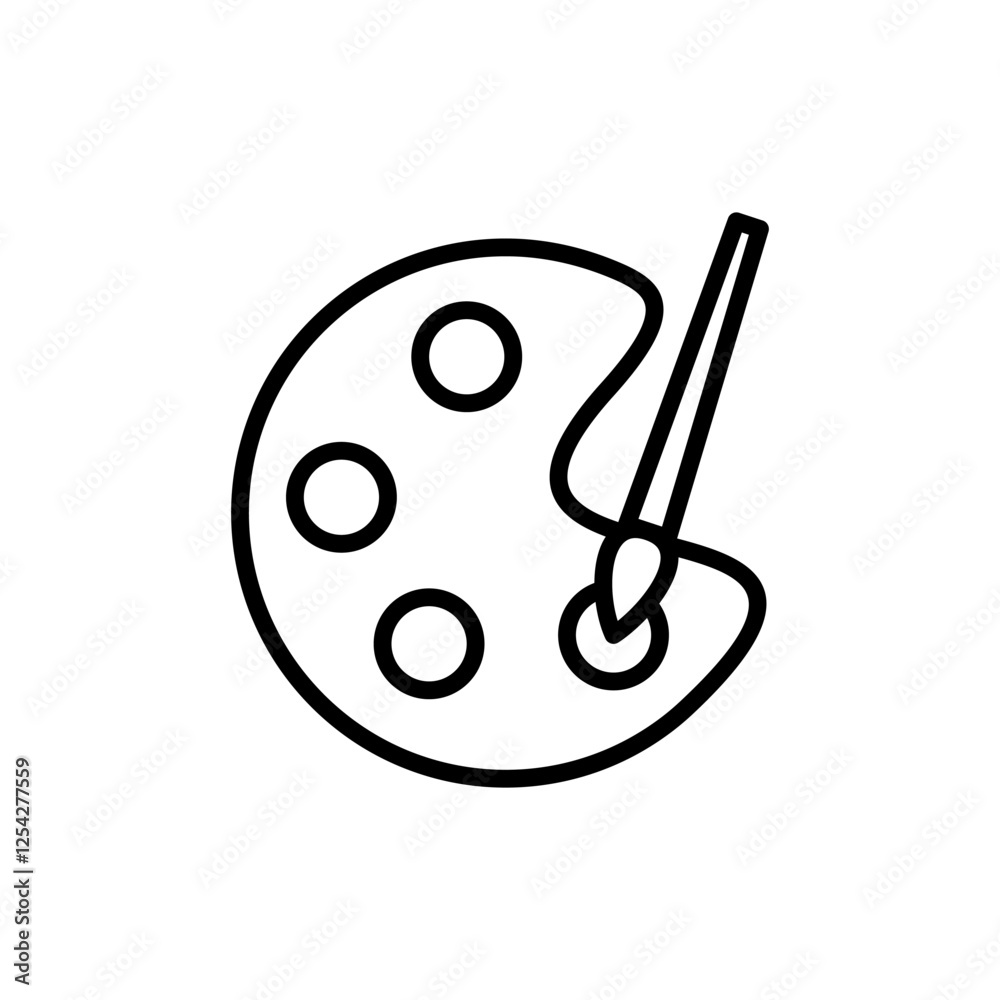 Paint icon vector. paint brush sign and symbol. paint roller icon vector