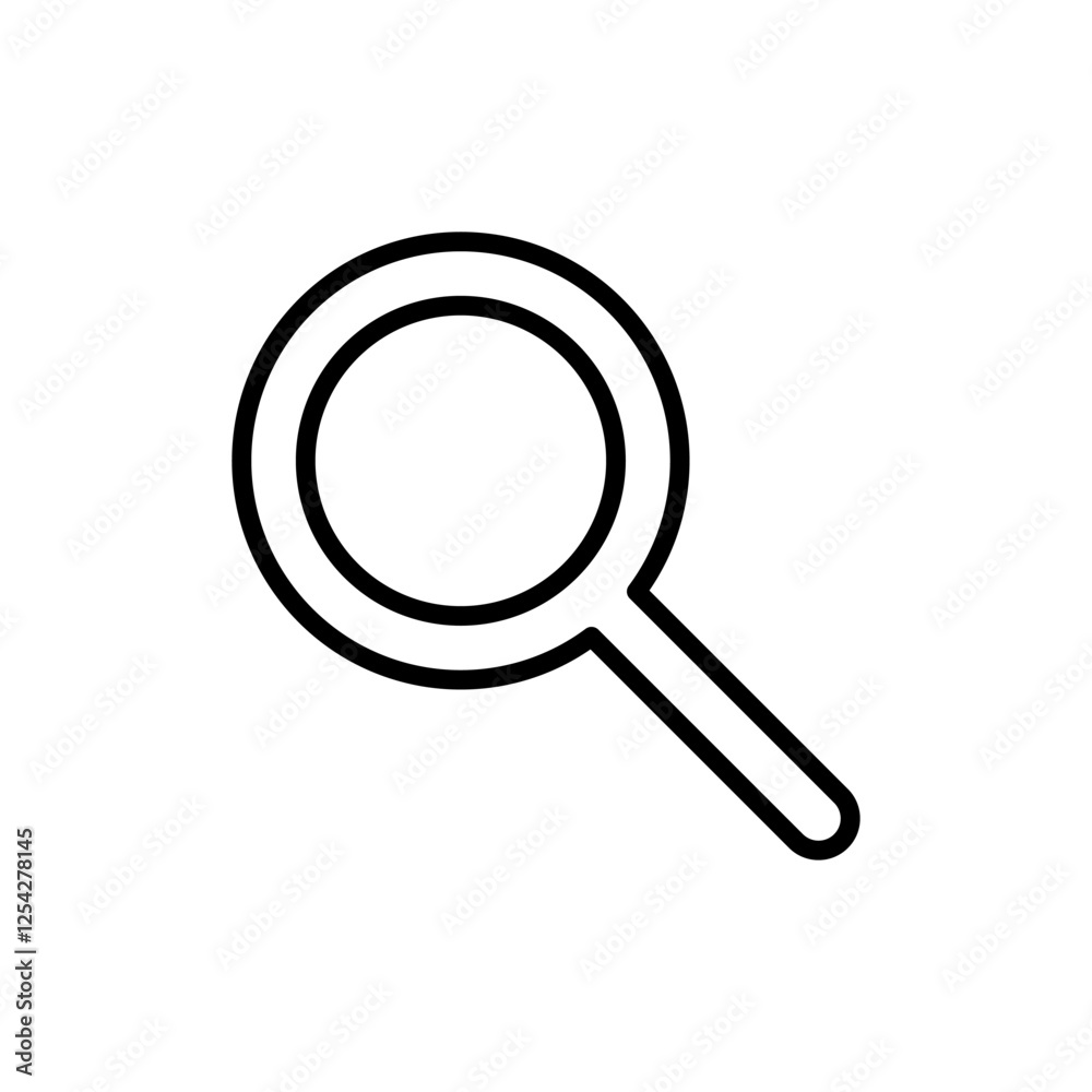 Search icon vector. search magnifying glass sign and symbol