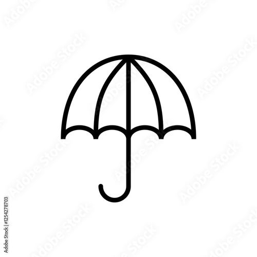 Umbrella icon vector. umbrella sign and symbol