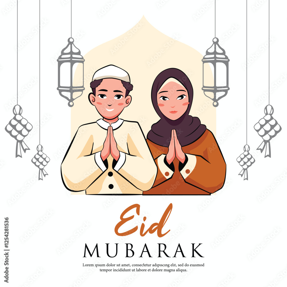 Obraz premium Ramadan Kareem illustration design. Islamic Background