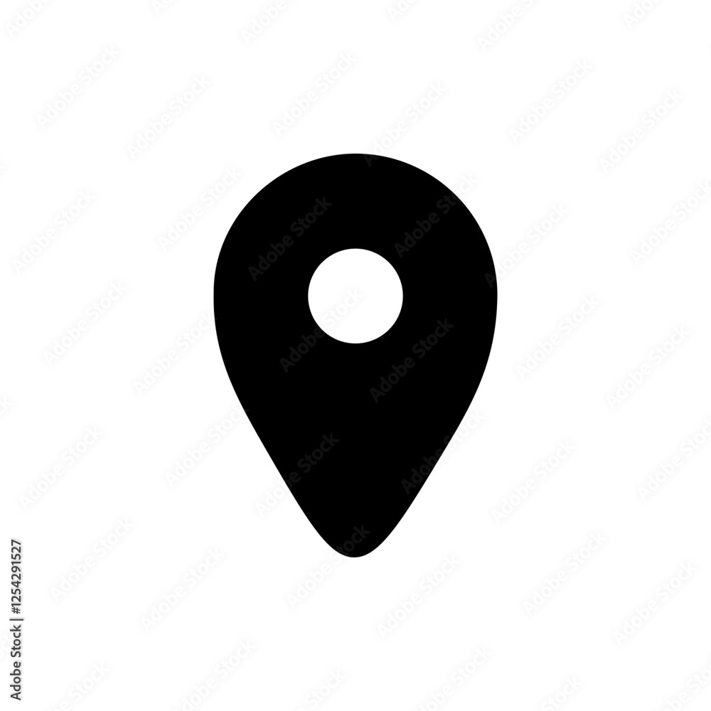 Pin icon vector illustration. Location sign and symbol. destination icon. map pin Pin icon vector illustration. Location sign and symbol. destination icon. map pin